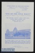 1966 Signed FA Cup Final Eve of The Final Rally Programme date 13 May^ signed by referee and