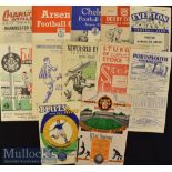 1950/51 Manchester United Away Football Programmes consists of 50/51 Birmingham City (FAC)^ Arsenal^