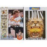 1989 & 1997 British Lions Rugby Programmes (2): Strikingly-covered issue for Queensland v the