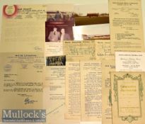 1930s to 1970s South Liverpool Football Ephemera including official letters^ tickers^ player