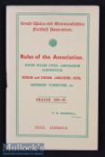 1936/37 South Wales and Monmouthshire Football Association - Rules of the Association Booklet staple