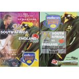 2000 South Africa v England Rugby Programmes (2): Issues from 1st and 2nd tests at Pretoria and