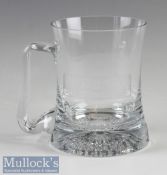 Courage Clubs Rugby Championship cut glass tankard: 12cm x 12cm incl handle^ attractive chunky