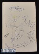 Multi Signed 1974 Anglo-American Sporting Club Dinner Menu in Honour of Tony Book and Pat Crerand