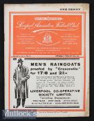 1936/7 Liverpool v Brentford Football Programme dated 27th February^ in excellent condition^ rear