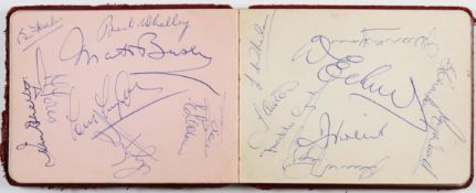 1955/56 Manchester United Championship Winning Team Autograph Album containing Matt Busby^ Duncan