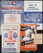 1953 FA Cup Final Blackpool v Bolton Wanderers Football Programme and Match Ticket date 2 May plus