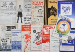 1953/54 Everton Away Football Programmes including Bristol Rovers^ Birmingham City^ Stoke City^