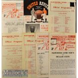 Selection of Manchester United Reserve^ Youth and Cup Football Programmes to include 59/60 v