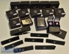 Selection of Manchester United Hospitality Items to include Key Rings (x12)^ Pin Badges (x2)^