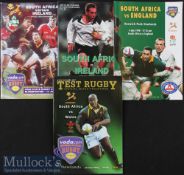 South Africa v UK & Ireland Rugby Programmes (4): Issues v Ireland (both tests 1998); England (final