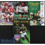 South Africa v UK & Ireland Rugby Programmes (4): Issues v Ireland (both tests 1998); England (final