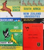 1965 South Africa in New Zealand Rugby Programmes (4): Large^ bold^ well designed editions issues