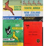 1965 South Africa in New Zealand Rugby Programmes (4): Large^ bold^ well designed editions issues
