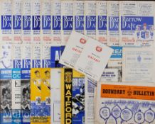 1967/8 Barrow AFC Football Programmes including 17 homes Bournemouth^ Bristol Rovers^ Mansfield^