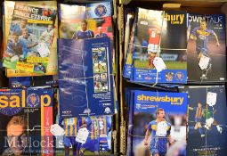 Selection of Shrewsbury Town 1990s-2020 Home Football Programmes to include 92-95 (x6)^ 95/96 (