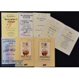 Selection of Signed Sportsman’s Dinner Menus including Stanley Matthews 80th Birthday (x2)^ Nobby