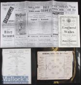 Reproduction Copies of Early International Football Programmes to include 1876 Scotland v Wales^