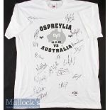 2006 Ospreys (Welsh) v Australia Signed Rugby T-Shirt: The only Welsh region to have beaten a