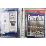 1972/73 and 1973/74 Everton Home and Away Football Programmes includes 72/73 (H) complete^ (A) (