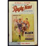 Very Rare 1929 Australia v New Zealand Rugby Programme: 3rd test from iconic 3-0 series win over the