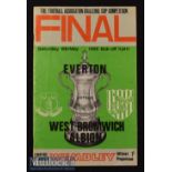 Matt Busby Signed 1968 FA Cup Final Everton v West Bromwich Albion Football Programme inscribed