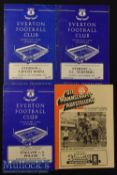 1965/66 FC Nurnberg v Everton (ICFC) Football Programme date 28 Sep^ plus (H) fixture together