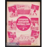 1938/9 Liverpool v Aston Villa Football Programme dated 15th October in excellent condition^ no