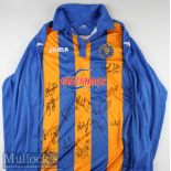 2011/2012 Shrewsbury Town Multi-Signed Football Shirt no number to reverse, long sleeve, XL,