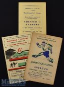 1956/57 Everton Friendly Football Programmes v Shamrock Rovers 13 May and Glentoran 15 May^ together