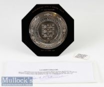 1957 Aston Villa FA Charity Shield v Manchester United date 22 October 1957 - hallmarked with