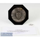 1957 Aston Villa FA Charity Shield v Manchester United date 22 October 1957 - hallmarked with