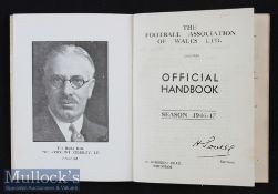 1946/47 The FA of Wales Official Handbook paperback^ in good condition overall