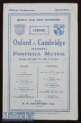 Rare 1920 Varsity Rugby Match Programme: Just the second clash post WW1^ and the last at Queen’s
