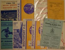 Wokingham Town Football Programmes to include 60 v Maidenhead Utd^ 66 v Fulham (Floodlight