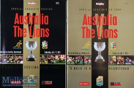 British Lions 2001 in Australia Rugby Programmes (2): The large issues from the Second and Third