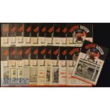 1954/55 Manchester United Home Football Programmes to include Nos 1-15^ 17-22^ including No 13