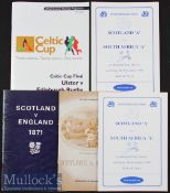 1971-2003 The Scottish Connection Rugby Items (5): Good lot to include ‘Scotland v England 1871’^