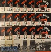 Selection of 1956/57 Manchester United Home Football Programmes to include Nos 1-5^ 7^ 9^ 13^ 14^ 15