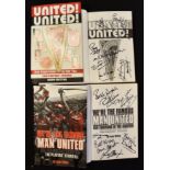 Signed Manchester United Football Books with 2x Multi-Signed ‘We’re The Famous Man United’