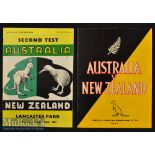 1964 New Zealand v Australia Rugby Test Programmes (2): Second and third Test issues from