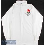 1982 Tony Bond’s England Match Worn Rugby Tour Jersey: With English rose and bold black Canada USA