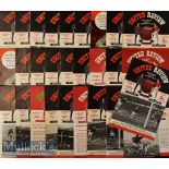 1962/63 Manchester United Home Football Programmes to include Nos 1-29^ excluding No 16^ condition