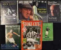 Selection of Signed Football Books appear first editions^ to include Jack Charlton The Autobiography