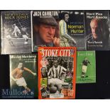 Selection of Signed Football Books appear first editions^ to include Jack Charlton The Autobiography