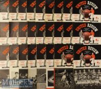 Complete Season 1956/57 Manchester United Home Football Programmes includes Nos 1-10^