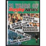 1991 New Zealand Rugby Book: Scarce here ‘up North’^ large format volume ‘21 Years of Rugby News’^