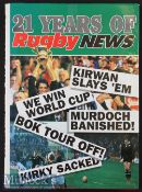 1991 New Zealand Rugby Book: Scarce here ‘up North’^ large format volume ‘21 Years of Rugby News’^