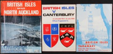 1966 British Lions Rugby Programmes in New Zealand (3): Issues featuring Taranaki^ N Auckland &