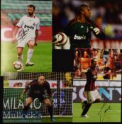 4x Signed AC Milan Colour Photographs Dida^ Abbiati^ etc^ measures 30x21cm approx.